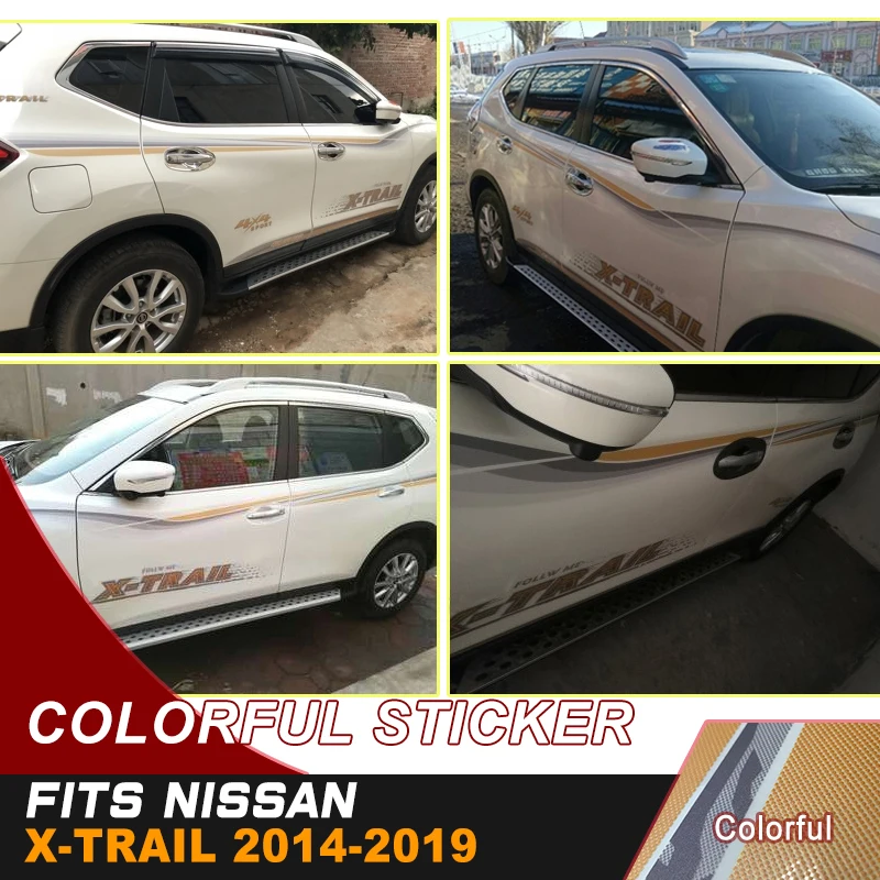colorful printed car sticker racing body cool waist skirt vinyl graphic for NISSAN XTAIL 2014-2019 | Автомобили и мотоциклы