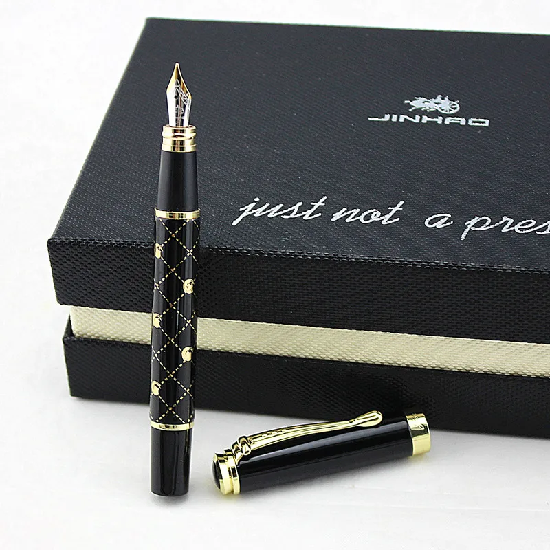 JINHAO Ручка для каллиграфии перьевая ручка канцелярские принадлежности Школьные офисные принадлежности Роскошный бренд милые металлические чернила для письма подарочные ручки MONTE