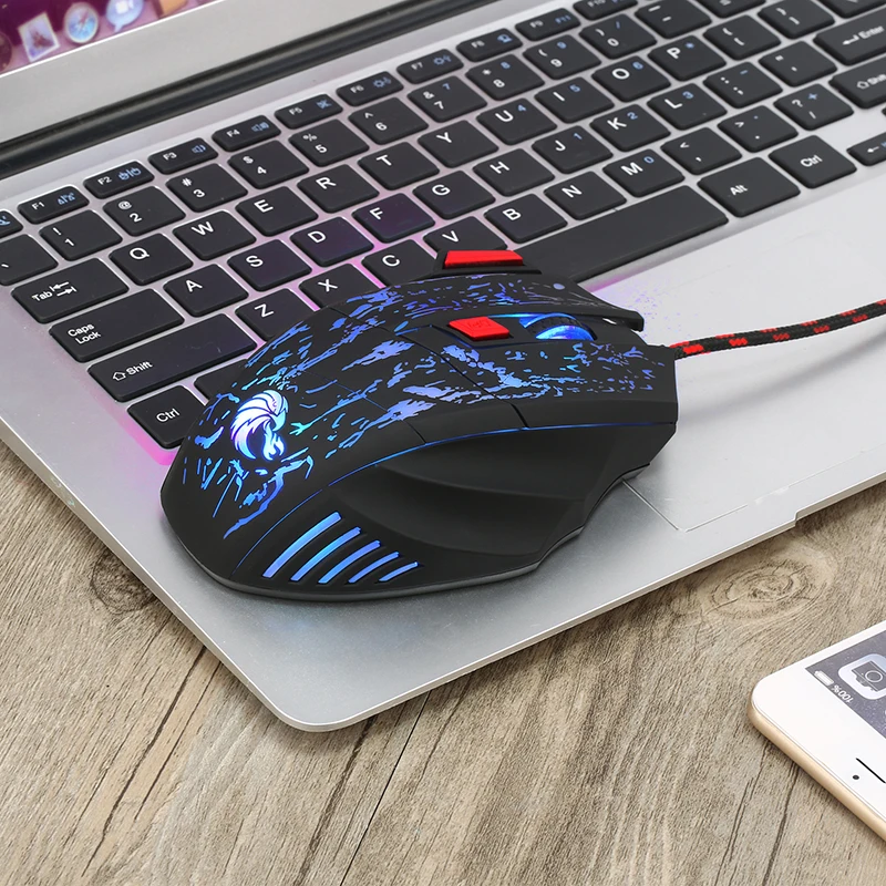 

Computer Mouse Gamer Ergonomic RGB Gaming Mouse Wired Game Mause 3200dpi Mice With LED Backlight 7 Button For Laptop PC