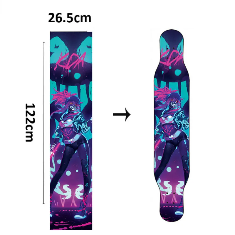 122*26 5 см цифровая спрей Emery Longboard наждачная бумага танцевальные доски наклейки