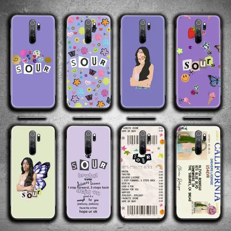 

Fashion Olivia Rodrigo SOUR Phone Case for Redmi 9A 9 8A Note 11 10 9 8 8T Pro Max K20 K30 K40 Pro