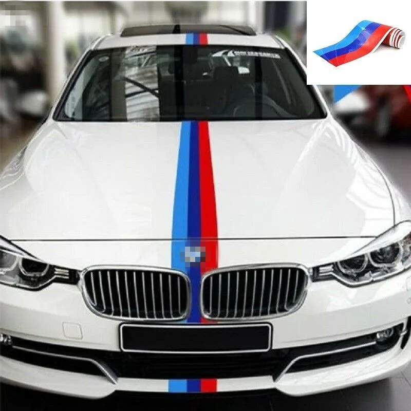 78 дюймов M-цветная полоса наклейка автомобиля подходит для BMW внешняя косметика