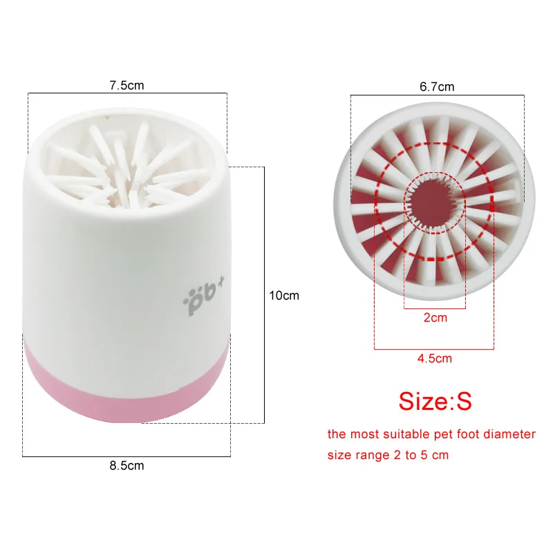 Pet Foot Wash Cup Dog Puppy Muddy Paw Clean Tools Pets Manual Rotary Cleaner Mug Quickly Cleaning Bucket For Dogs |