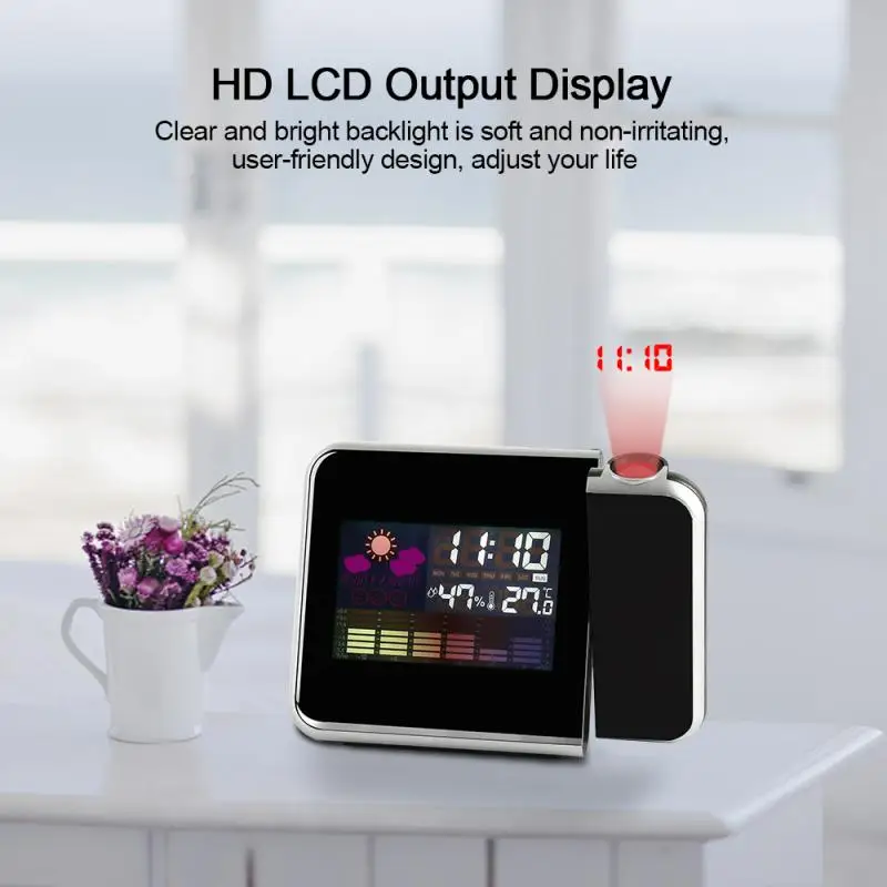 Светодиодный Будильник Snooze с функцией подсветки ЖК проекция будильник дисплей