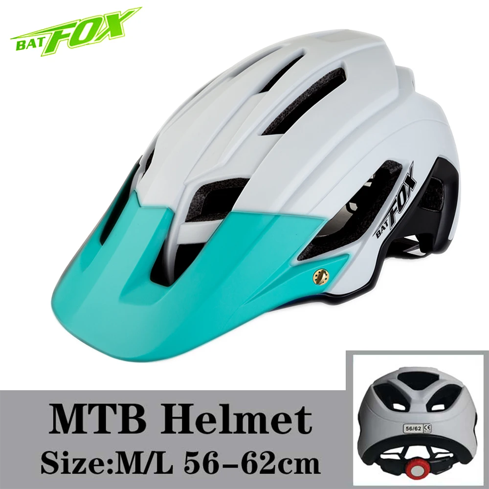 F692-White-Blue BATFOX велосипедный шлем MTB велосипедный шлем для мужчин Сверхлегкий дышащий шоссейный велосипед горный велосипедный шлем для женщин Casco Ciclismo - Цвет: F692-White-Blue