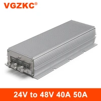 vgzkc 24v to 48v 50a high power dc power converter 24v to 48v boost power module dc dc regulator