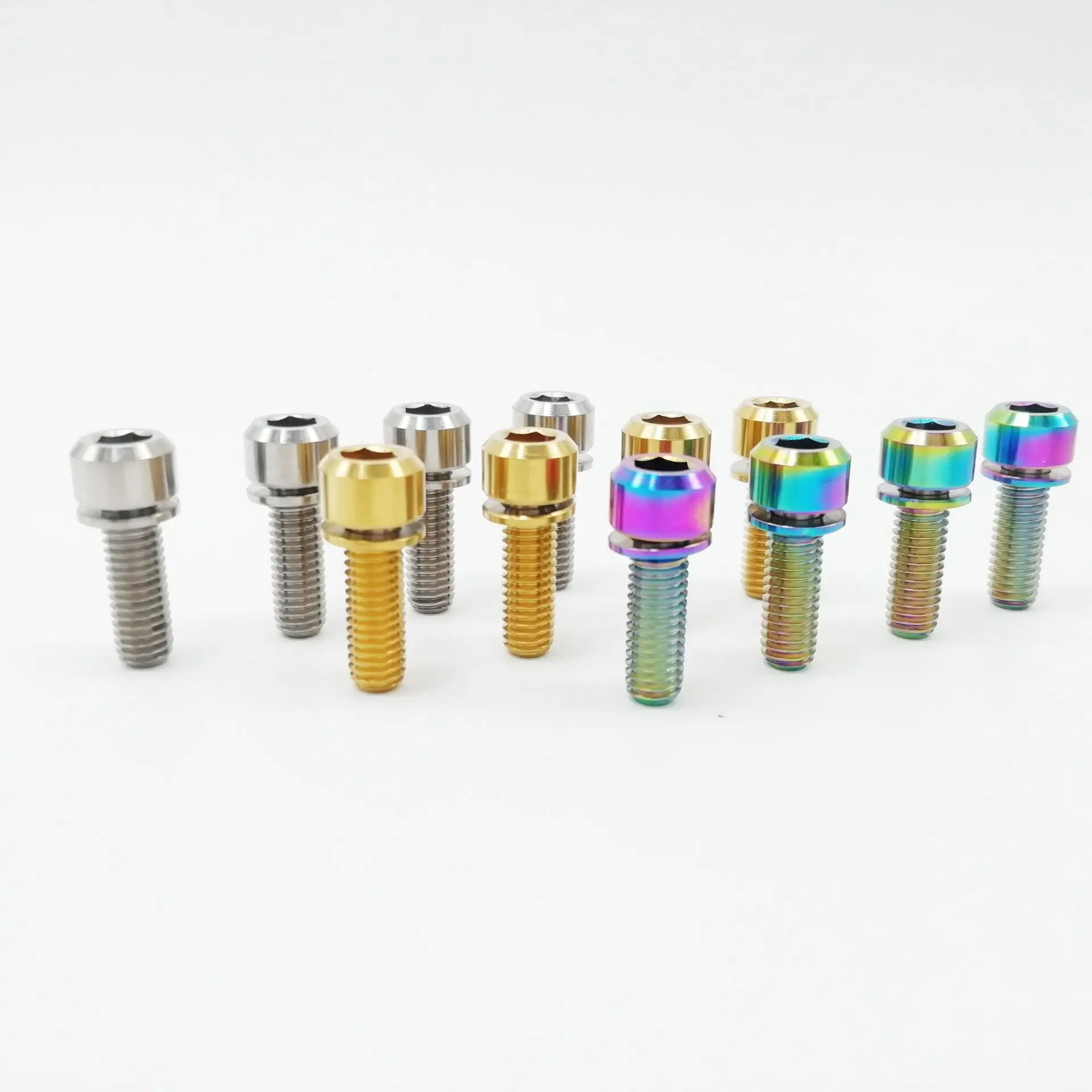 4 шт дисковые велосипедные тормозные болты суппорта M6x18mm M6 18L Титан шурупы с