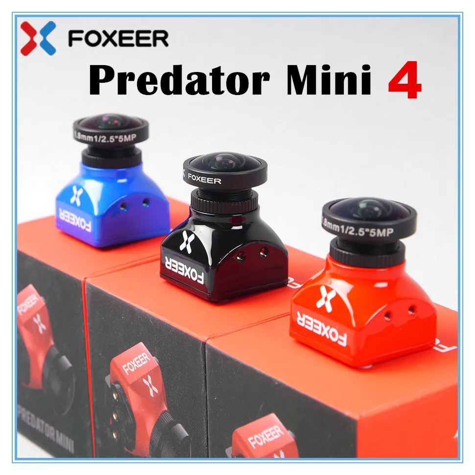 Predator 4 Foxeer Standard/Mini V4 Super WDR 4ms latency FPV Racing Camera /HS1226 /4 цвета|Детали и аксессуары| |