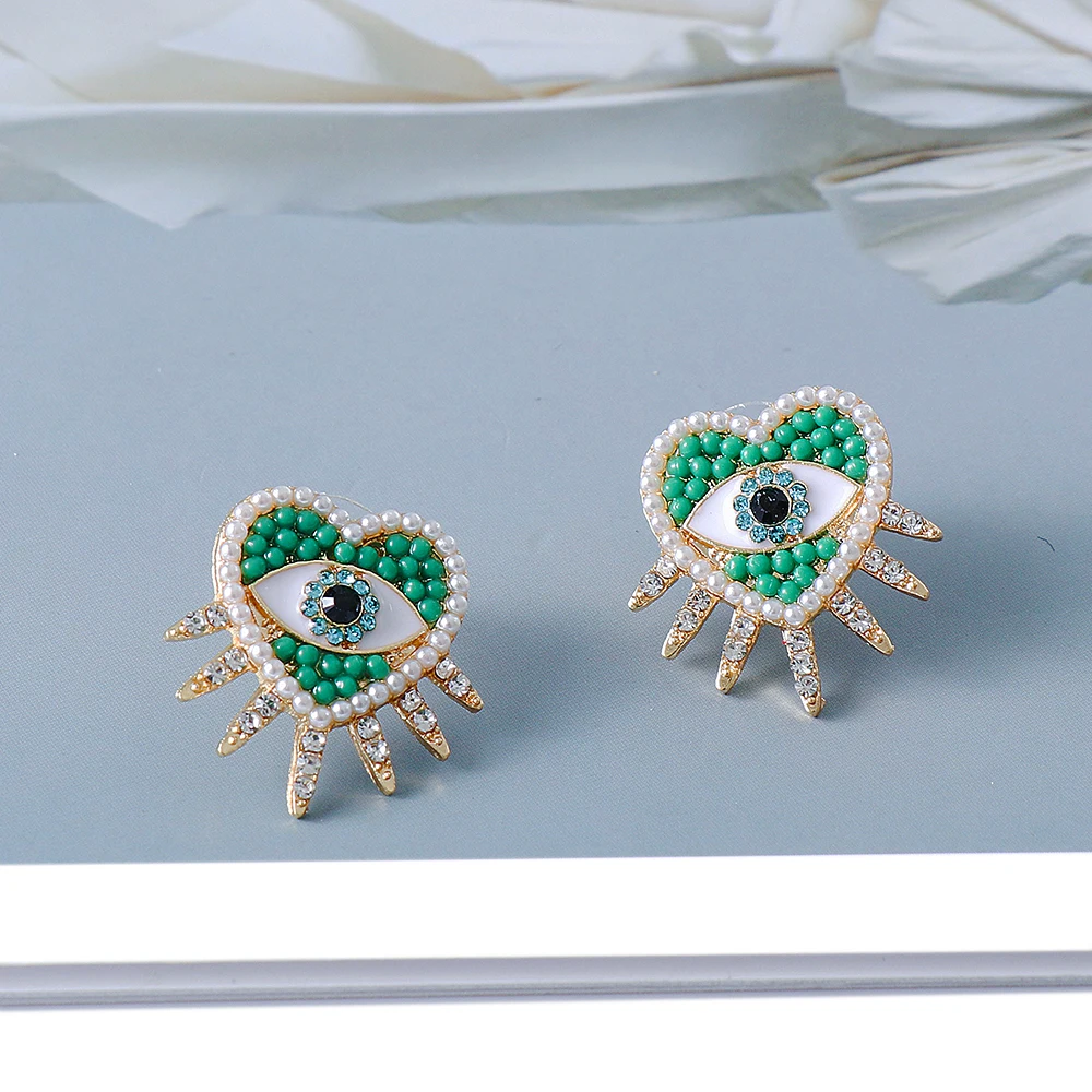 

JURAN New Fashion Pearl Earrings for Women Demon Slayer Simple Jewelry Eyes Female Earrings 2022 Trend Hot Sale Wholesale