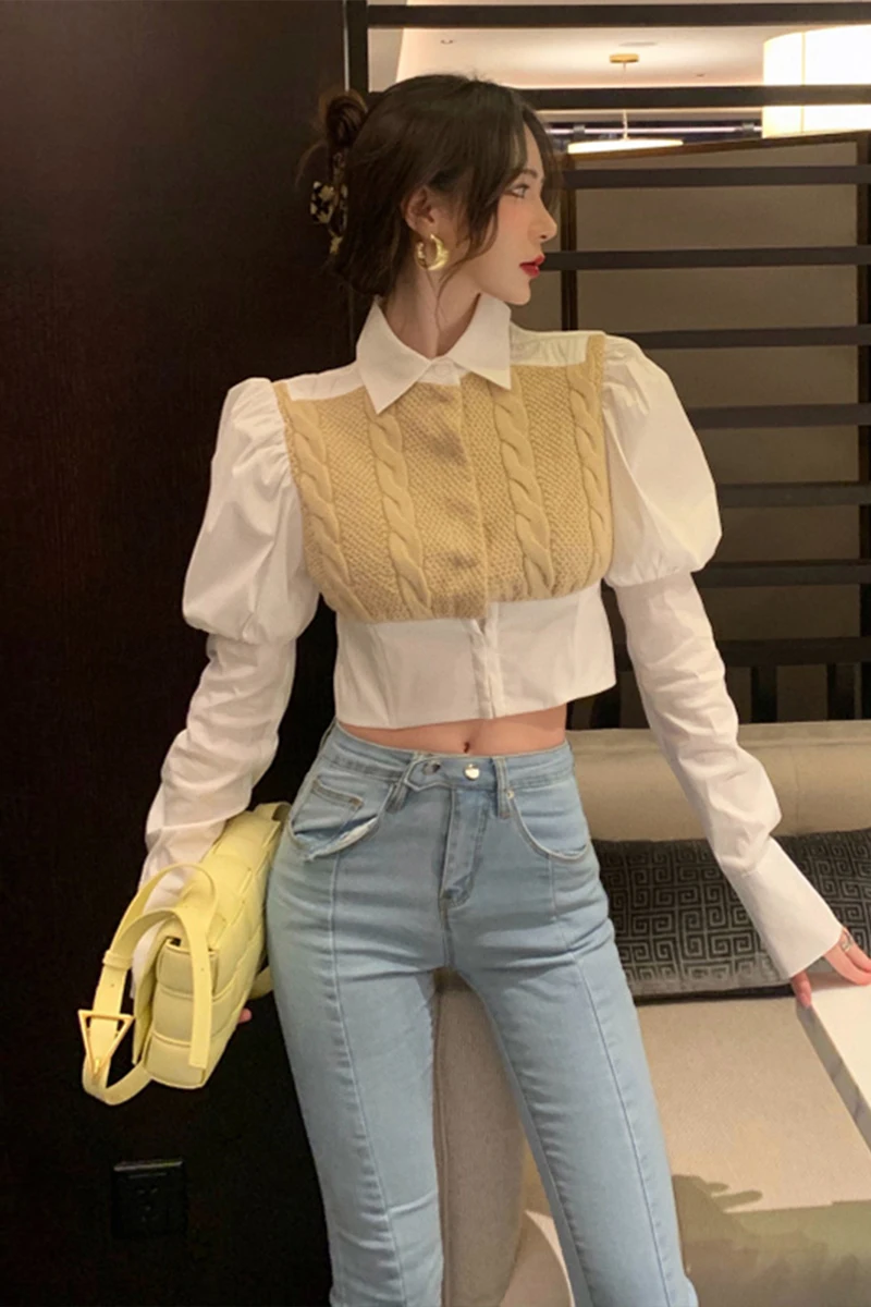 

Womens Casual SLIM FIT Tee Shirts Long Sleeve Patchwork Color Block Tunic Tops Blouses A74