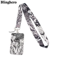 cb167 anime lanyards cool print neck strap phone id card badge holder lanyard for keys diy hanging ropes cosplay accessories