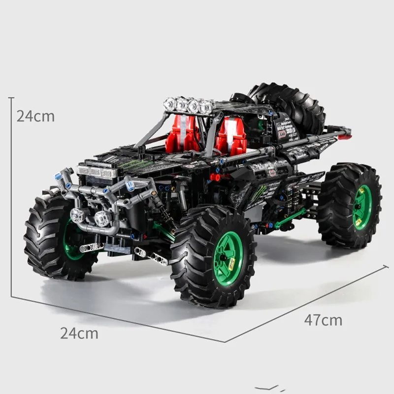 

NEW High-HighTechRC Baja Trophy Truck Motor Power Function Mobile Cars fit Building Block Bricks Kids DIY Toys Christmas Gifts