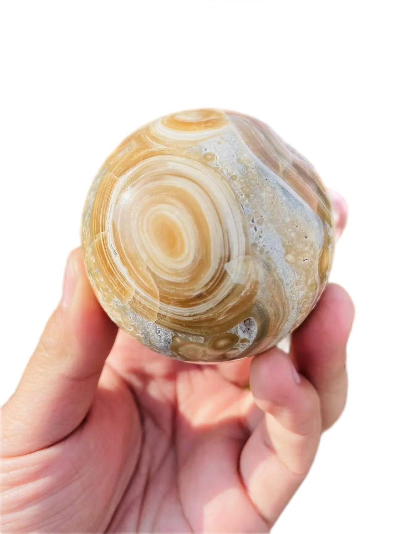 

Natural Art Amber Beeswax Ball Onl Crystal Sphere Healing Stone Decor