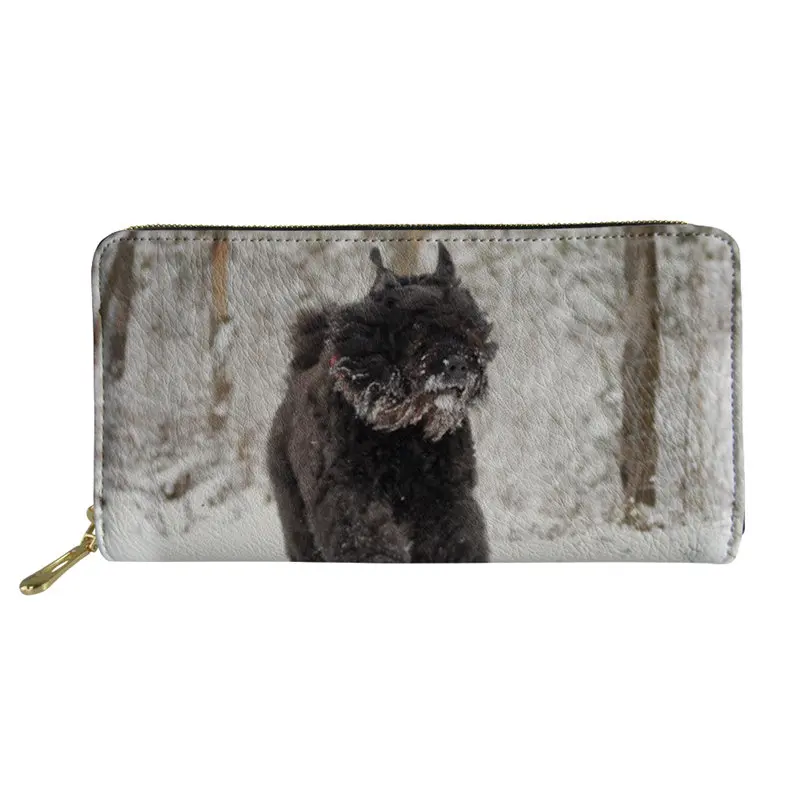 LMXL1708Z21 Женские кошельки с принтом Kawaii Bouvier Des Flandres, портмоне, держатель для карт, Дамская длинная сумка из искусственной кожи, женская сумка для карт, Прямая поставка - Цвет: LMXL1708Z21