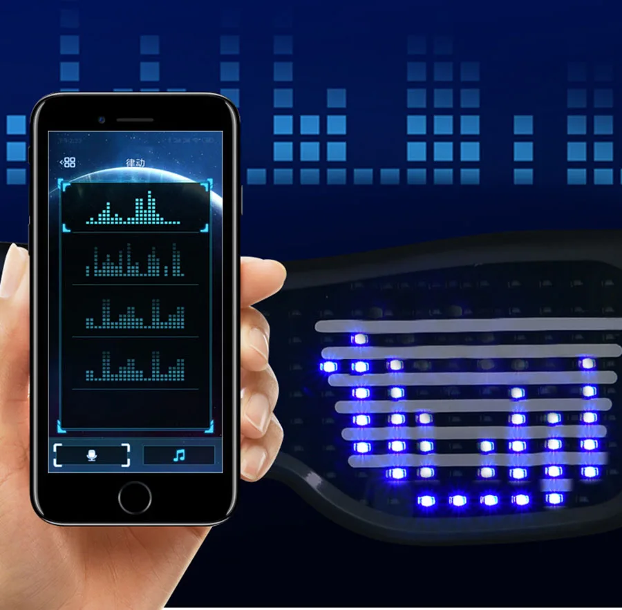 Волшебный Bluetooth светодиодный вечерние очки с управлением через приложение светящиеся очки EMD DJ электрические слоги светящиеся вечерние принадлежности Прямая поставка