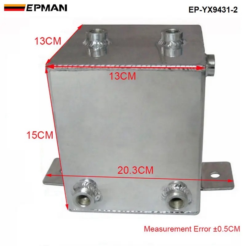 Универсальный полированный сплав алюминия 2L топливная Вода Масло всплеск AN6