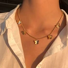SUMENG 2022 Новая мода многослойная подвеска цепь-бабочка ожерелья-Чокер ожерелья для женщин ювелирные изделия в подарок