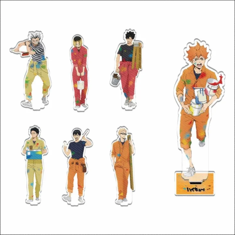

1 Pcs Cartoon Anime Haikyuu!! Acrylic Desk Stand Figures Models Hinata Kageyama Tsukishima Cosplay Plate Collection Model Toys