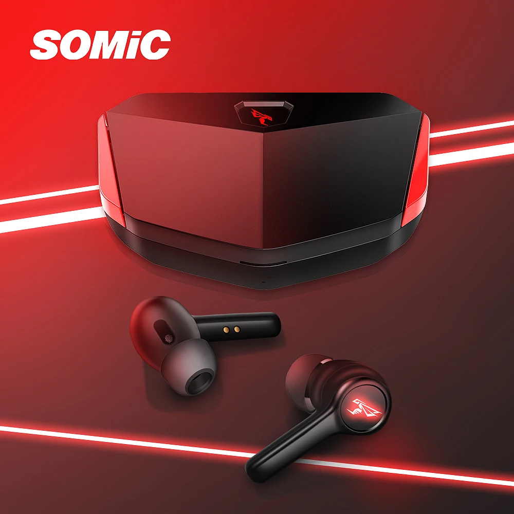 Беспроводные наушники SOMIC TWS Blutooth мини с басами Bluetooth гарнитура спортивные