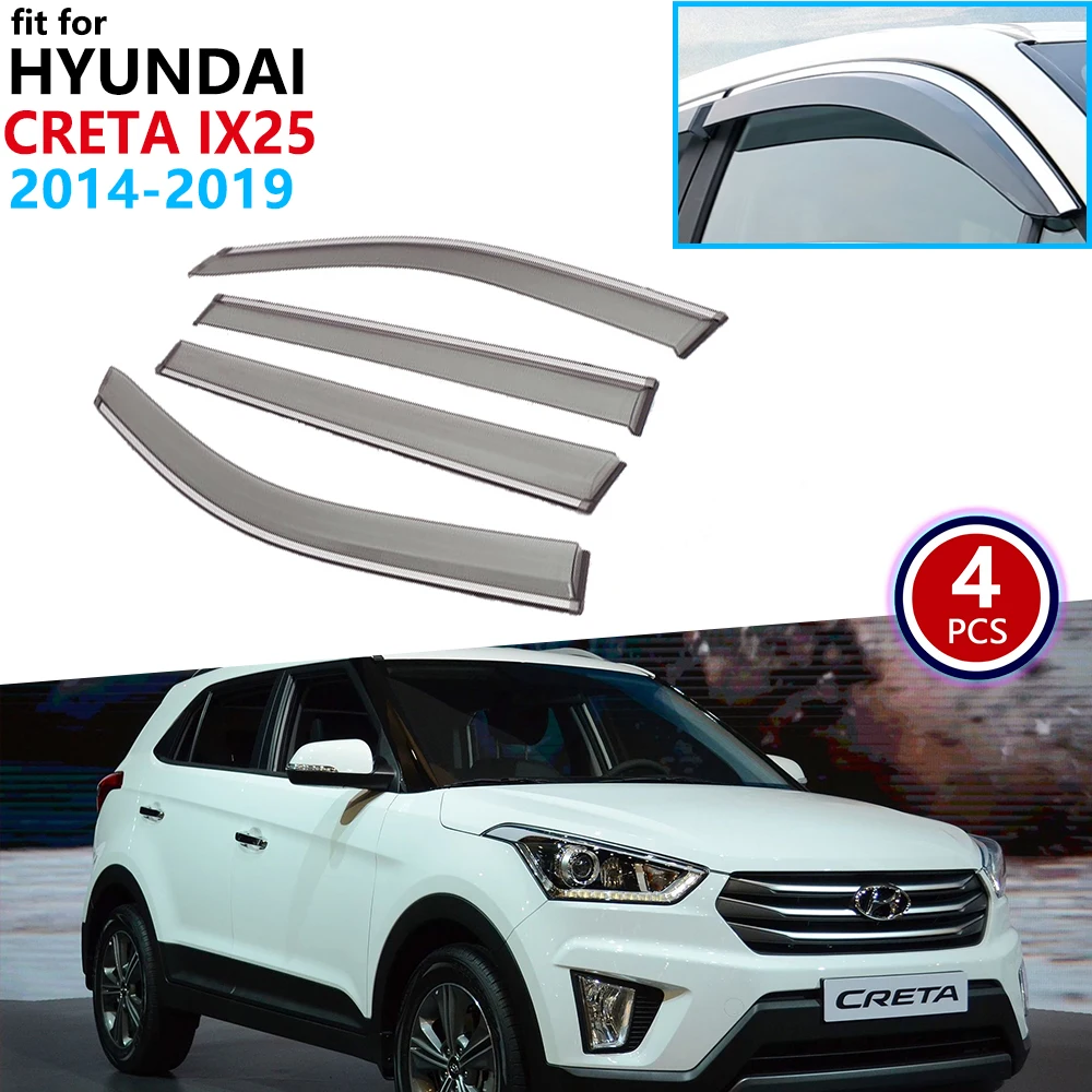 Для hyundai Creta ix25 2014 2015 2016 2017 2018 2019 оконный козырек вентиляционные тенты дождевик