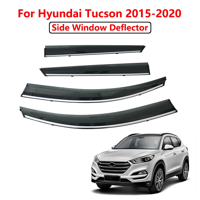1 комплект для Hyundai Tucson 2020 2017 2016 2018 2019 2015 ветрозащитные дефлекторы боковых окон
