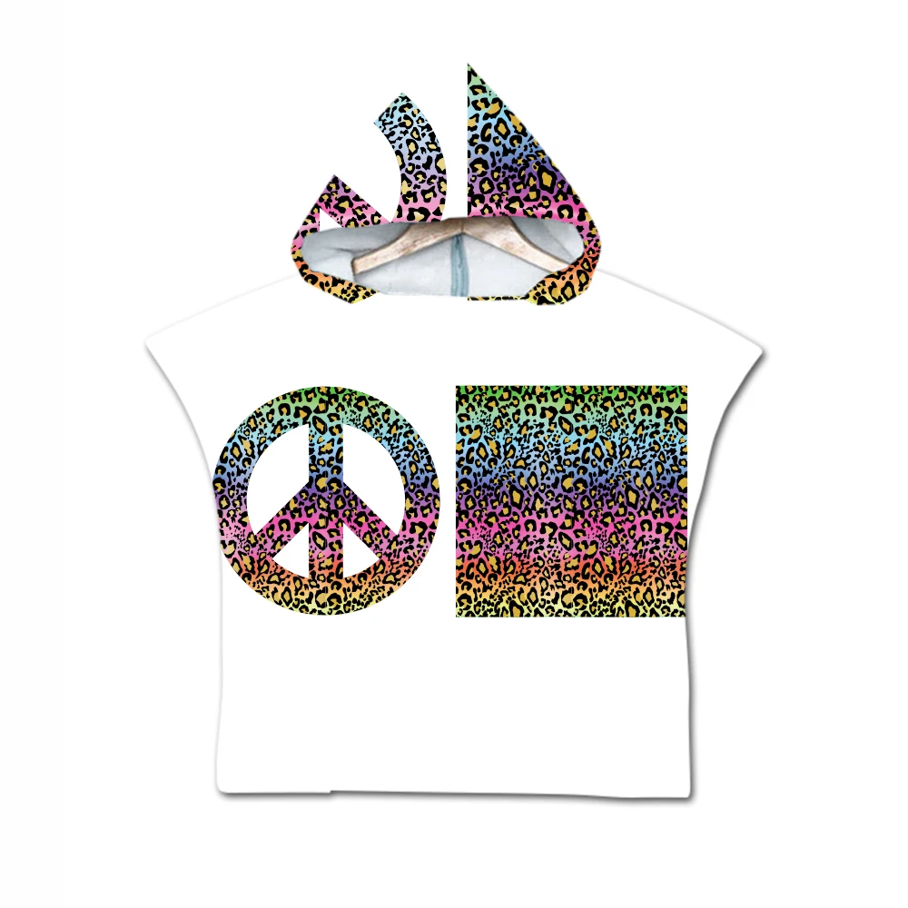 Детское пляжное полотенце накидка из полиэстера с надписью детское банное