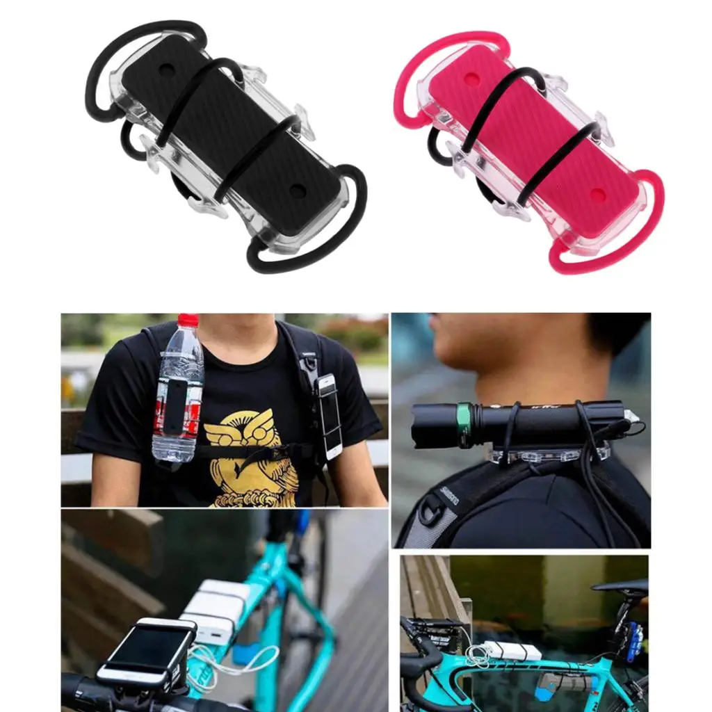 

Durable Phone Bottle Flashlight Holder Mount Rack Bracket for Cycling Hiking