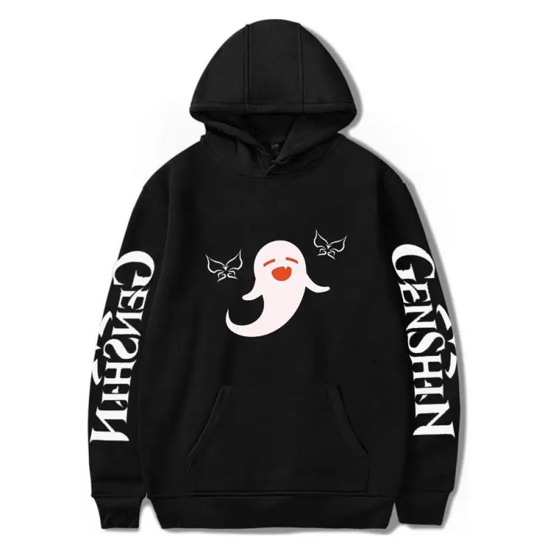 

Unisex Winter Hoodie Sweatshirts Men Women Fleece Streetwear Fashion Tops Pullover Genshin Impact Game Print