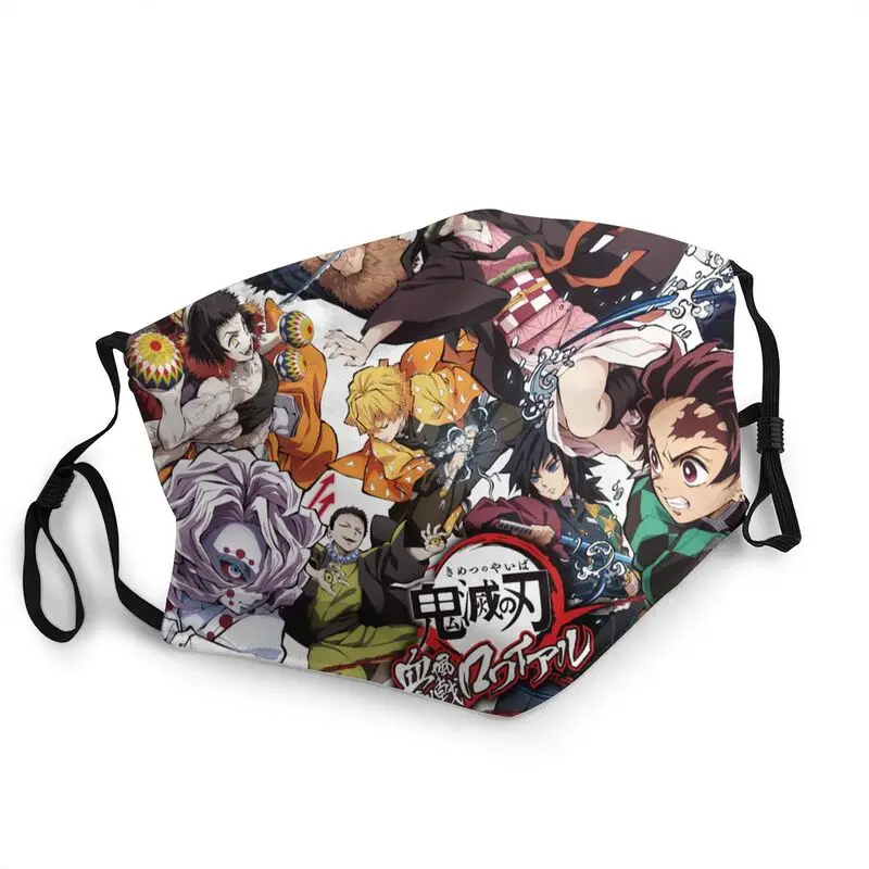 Дышащая Маска для рота унисекс рассекающего демонов маска взрослых модная