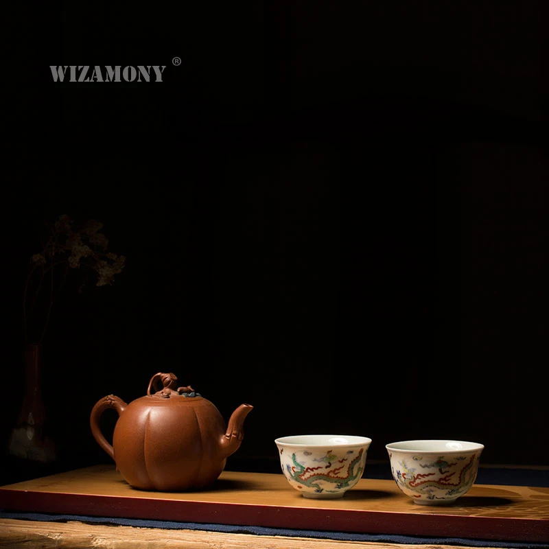 WIZAMONY jingdezhen Drinkware 55ML Chinese Handpainted Porcelain Gaiwan ChinaTeacups Bowl Tea Pot Celadon Teacup | Дом и сад