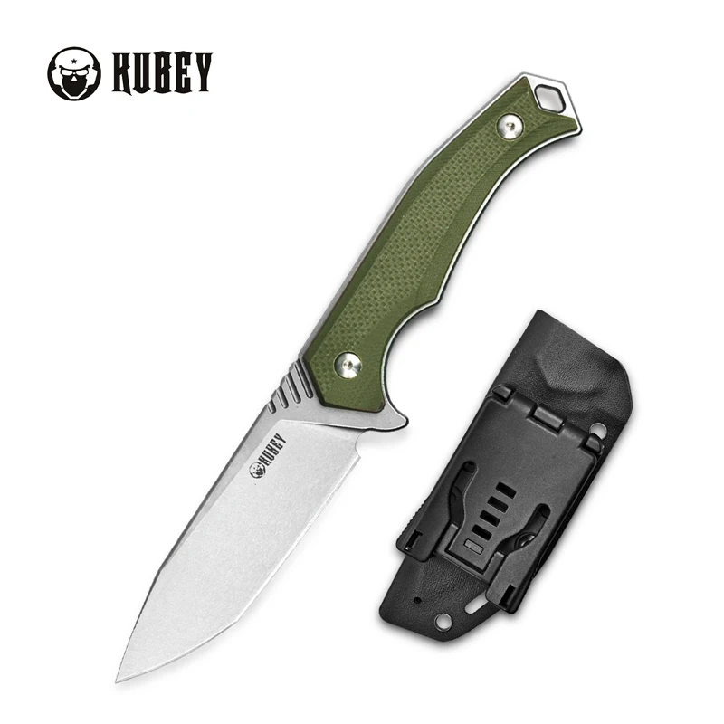 Уличный нож Kubey KU184 с фиксированным лезвием лезвие Танто D2 рукояткой Kydex Full Tang G10