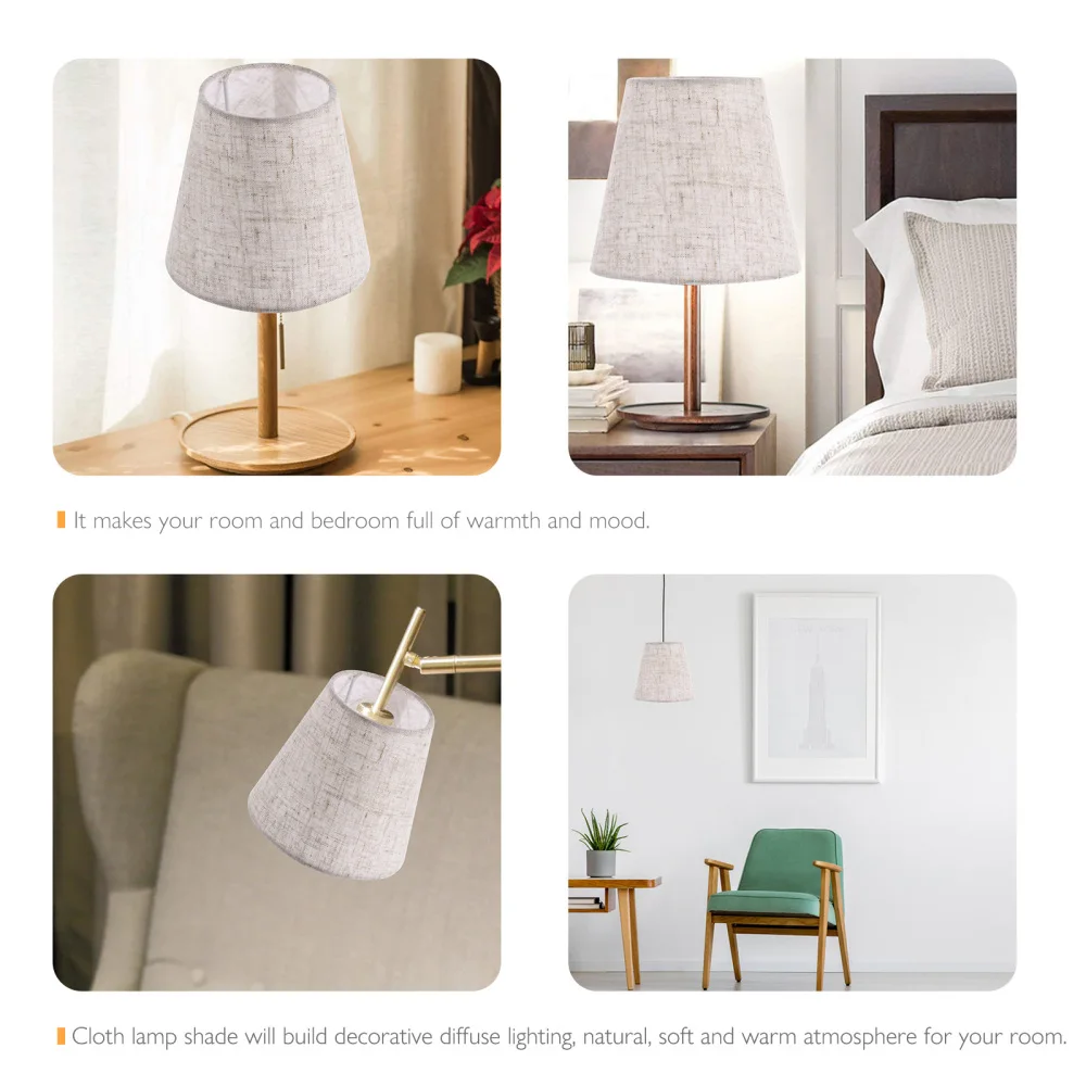 

1pc Simple Cloth Lampshade Lamp Dust Cover Table Lamp Accessory for Home Office