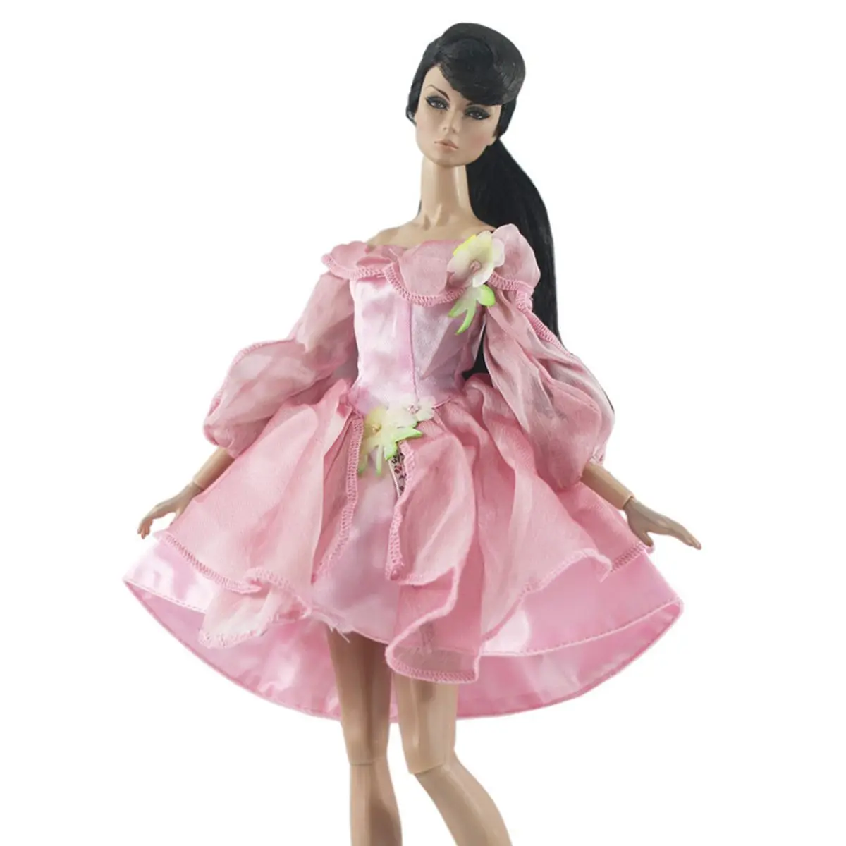 

Fashion Pink Dress Outfit Clothes Set for Barbie 11 Inches BJD FR SD Doll
