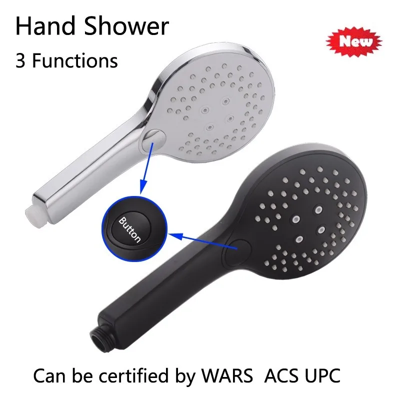 

2020 new frosted handheld shower multifunctional frosted black electroplating pressurized water-saving shower bathroom shower