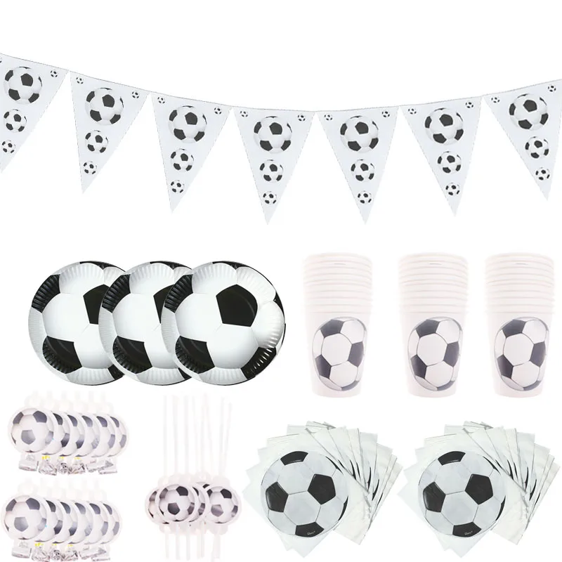 Футбол детский день рождения праздничные вечерние поставки тянуть флаг Скатерть