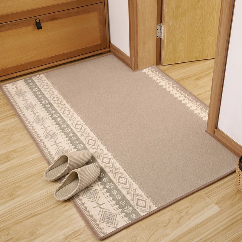 

Indoor super absorbent floor mat, anti slip door mat, cotton entrance carpet with dirt catcher inside the small front door