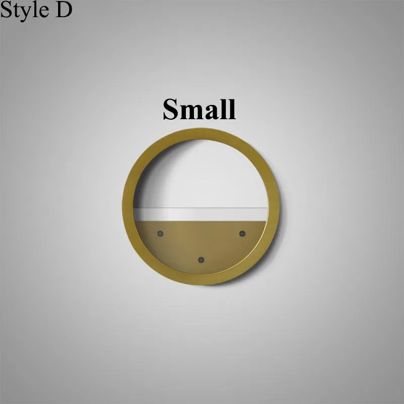 D (Small Style) Простая круглая цветная настенная ваза, железная суккулентная растительная стеклянная горшок для комнатных цветов, креативный домашний декор, офисное настенное украшение бонсай - Цвет: D (Small Style)