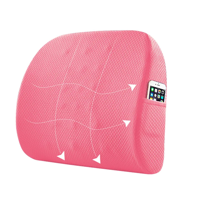 Подушка для стула спины Массажная пена с карманом телефона удобная и дышащая