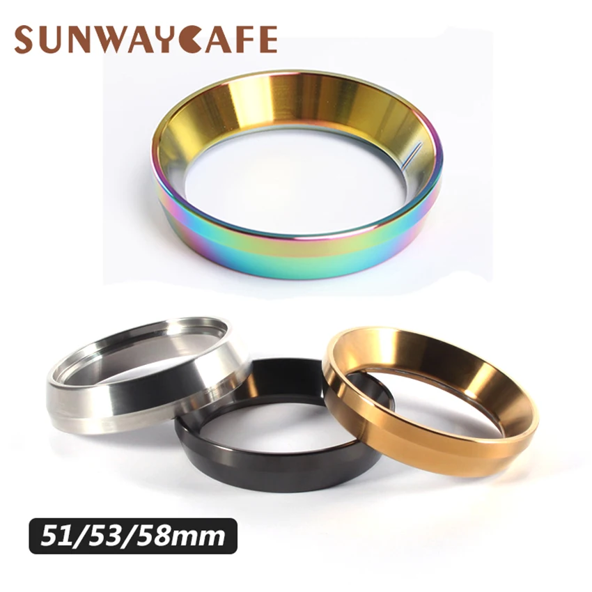 

51/53/58 мм 304 нержавеющая сталь интеллектуальное Дозирующее кольцо Пивоваренная чаша кофейный порошок для баристы бревилла