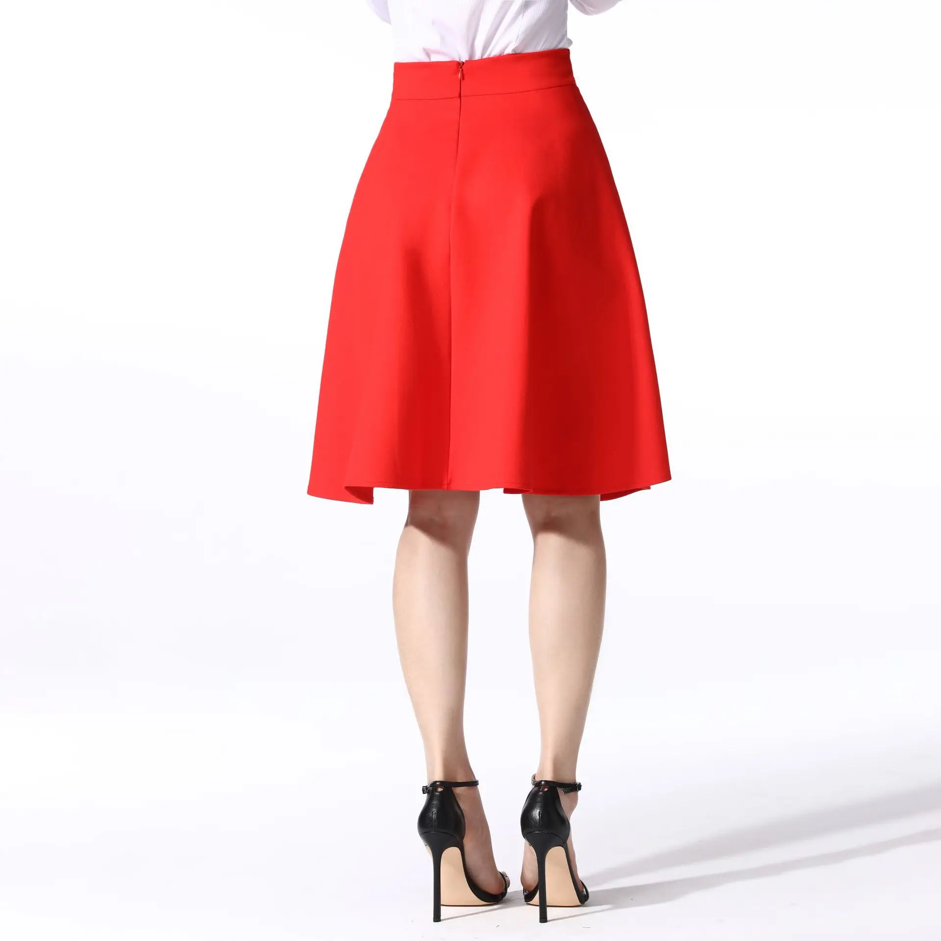 Женская летняя облегающая привлекательная трапециевидная офисная деловая юбка