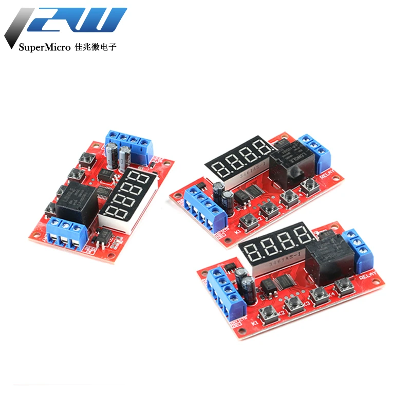 Релейный модуль с регулируемой задержкой времени постоянный ток 5 В 12 24 10 А 32