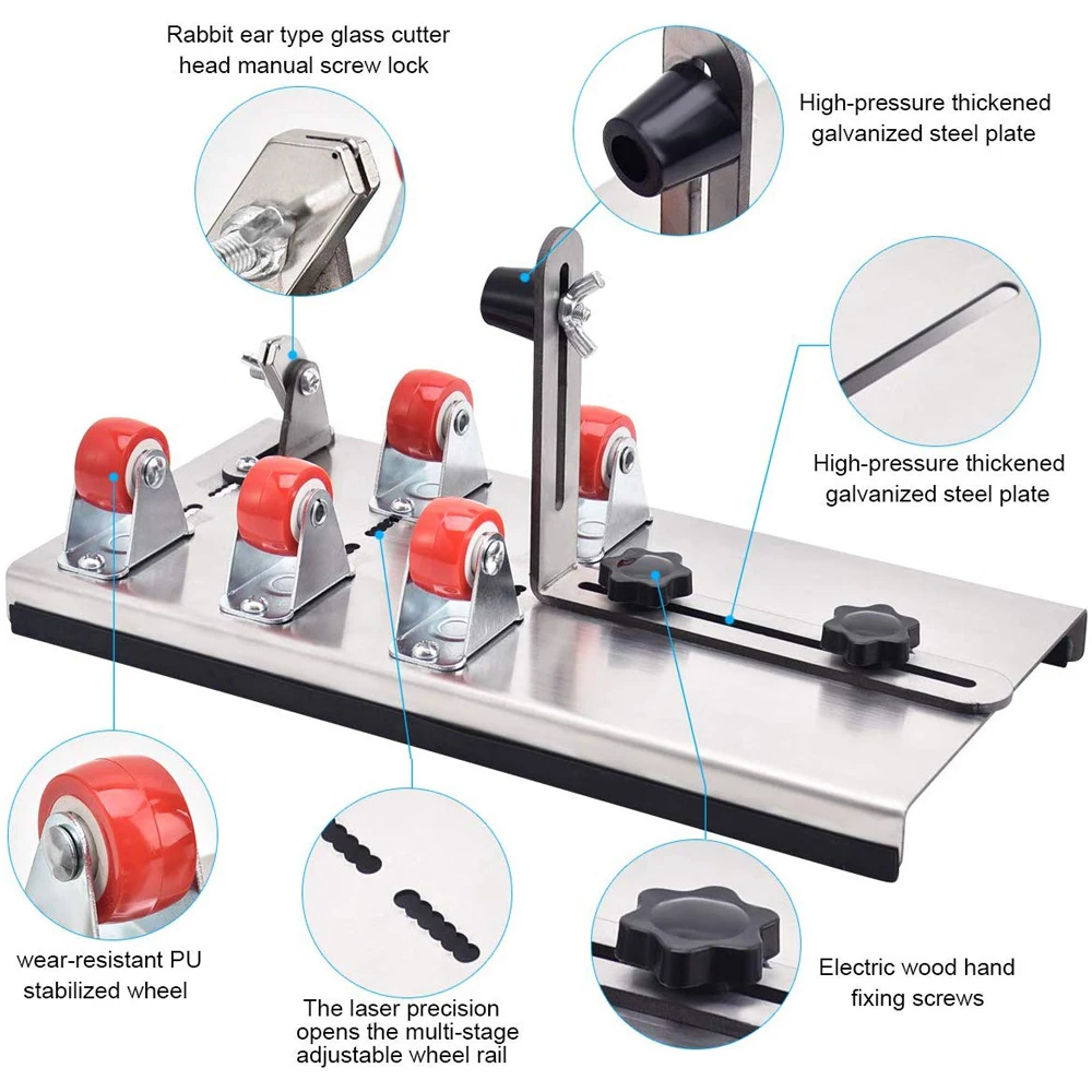 DIY Glass Bottle Cutter Adjustable Sizes Metal Glassbottle Cut Machine Crafting Wine Bottles Household Decorations Cutting Tool |