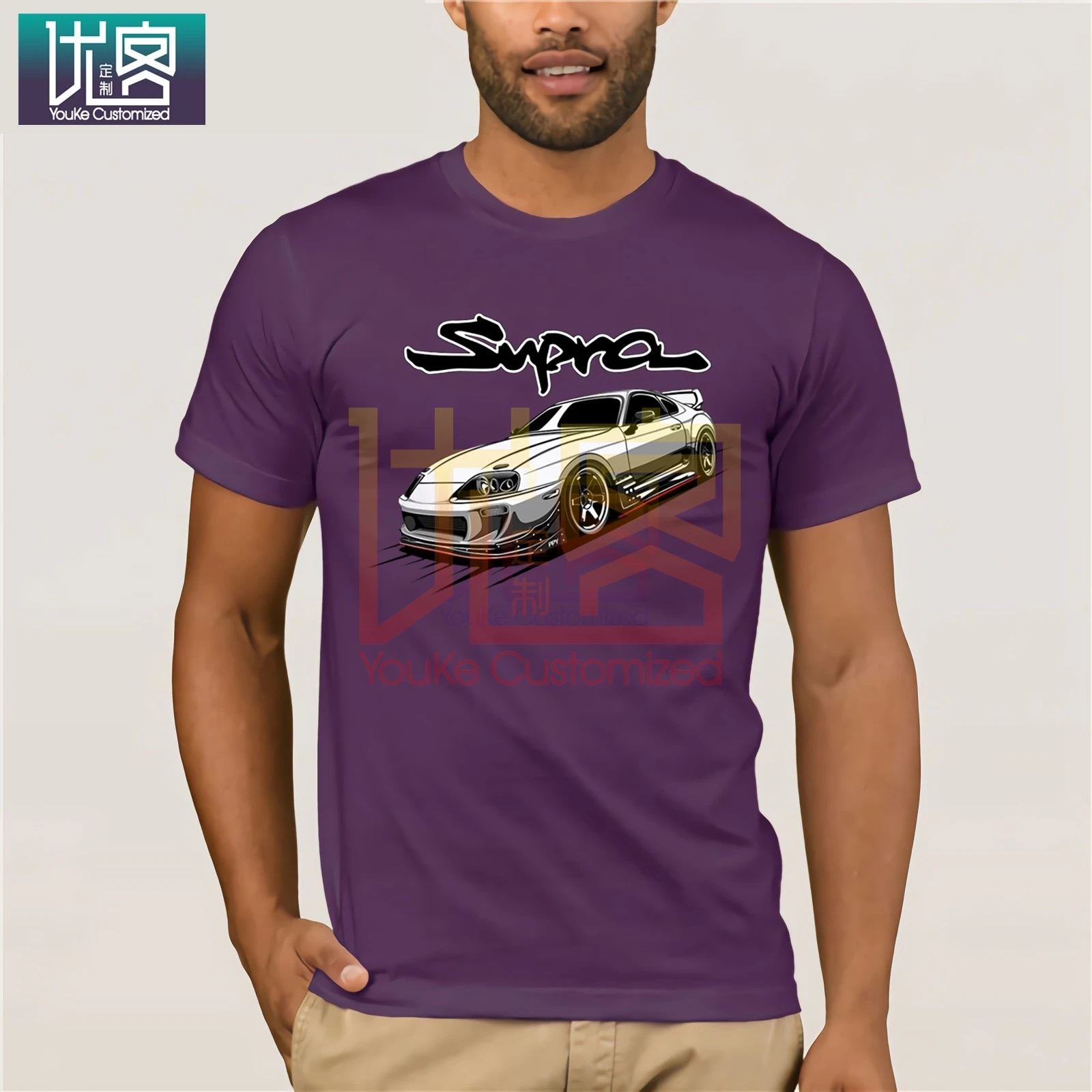 Футболка с автомобилем 2020 модная летняя футболка японскими автомобилями MK4 2JZ GTE