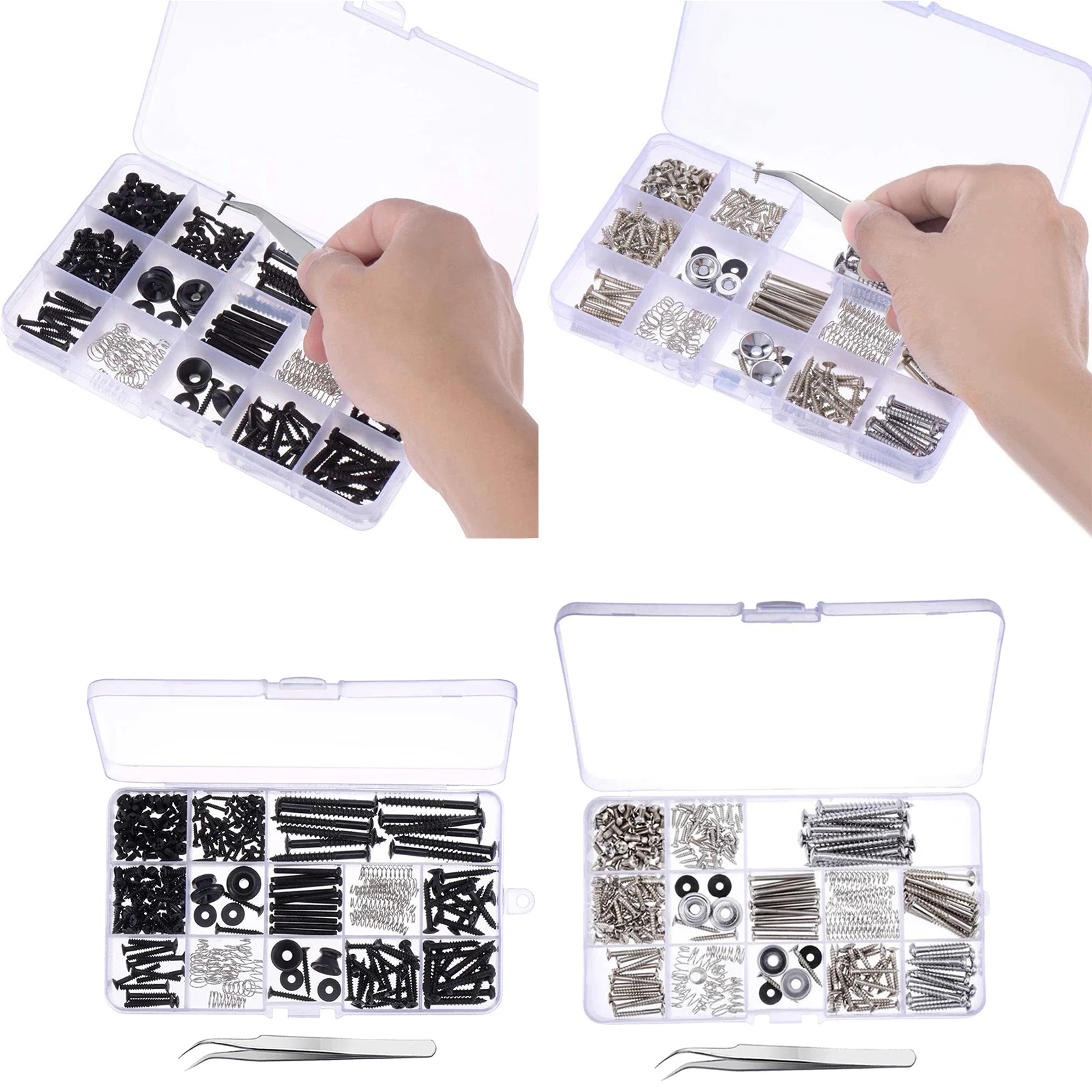 

254 Pieces Electric Guitar Screw Kit (9 Types) with Springs for Electric Guitar