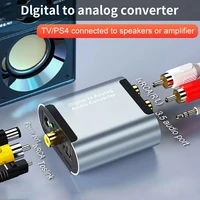 protable optical digital stereo audio spdif toslink coaxial signal to analog converter dac jack rca amplifier decoder adapter