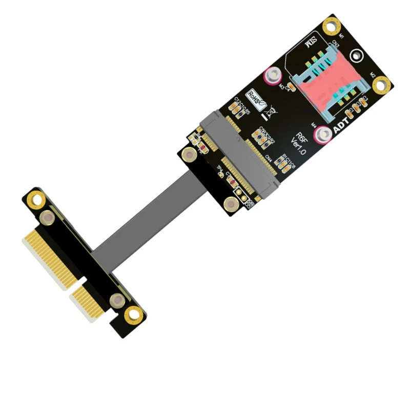 Переходник PCI-e PCIe 4x на mini mPCIe Удлинительный кабель для карты x4 5 см-100 см 1 фут 2 фута 3