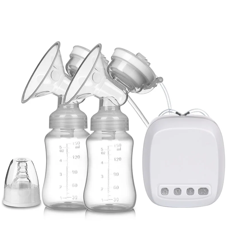 

Double Electric Breast pumps Powerful Nipple Suction USB Intelligent Breast Pump Baby Milk bottle Cold Heat Pad Nipples TY10002