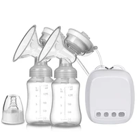 double electric breast pumps powerful nipple suction usb intelligent breast pump baby milk bottle cold heat pad nipples ty10002