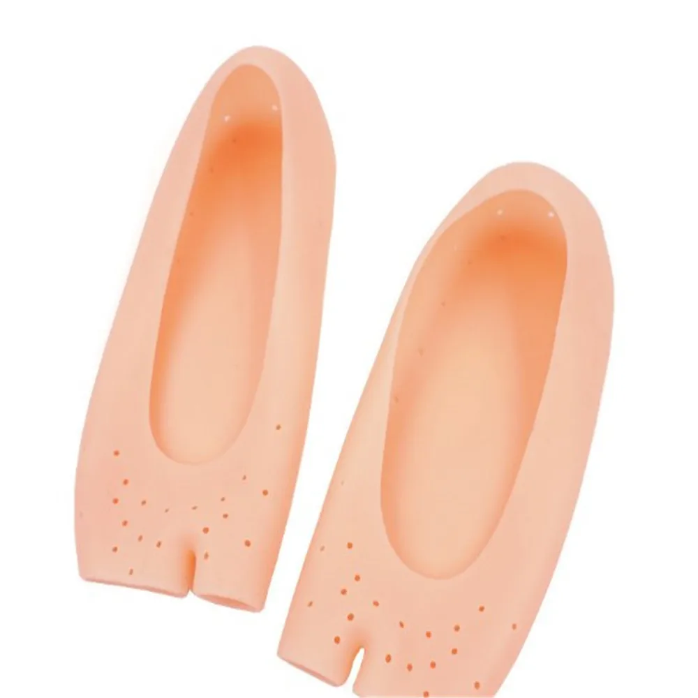 

2pcs Soft Silicone Moisturizing Gel Socks For Foot Care Protector Relieve Dry Cracked Peeling Heels Shoes Insole Pedicure