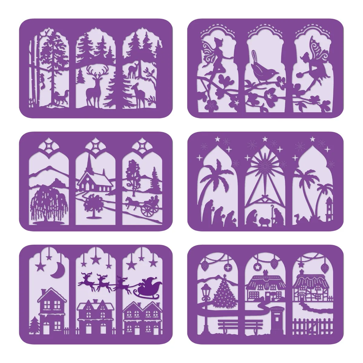

House Horse Tree Deer Bird Flower Angel Tree Metal Cutting Dies Diy Scrapbooking Paper Making Crafts Template Decoration 2021